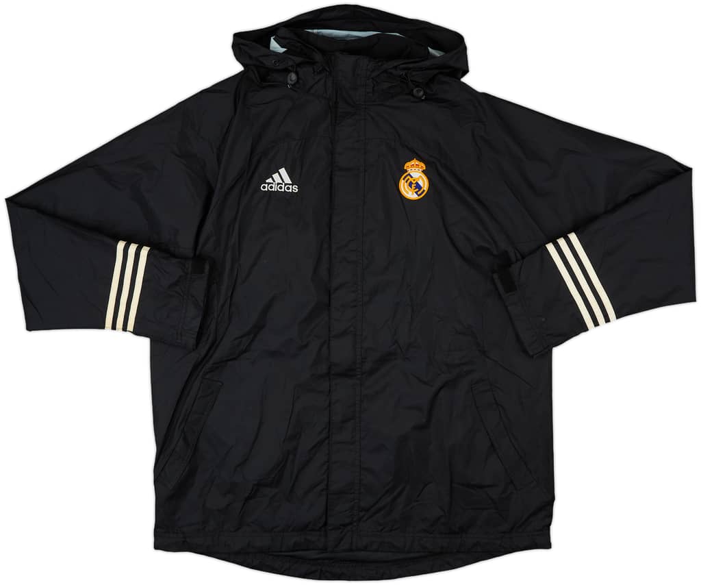 2002-03 Real Madrid adidas Hooded Rain Jacket - 7/10 - (M/L)