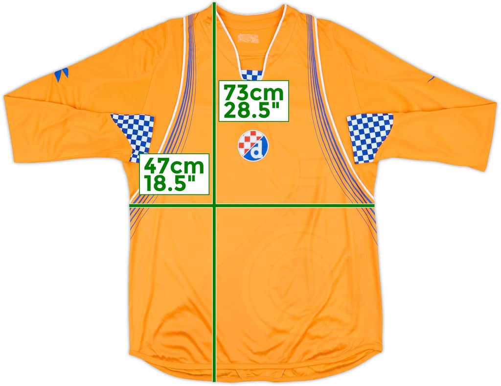 2007-09 Dinamo Zagreb Away L/S Shirt - 9/10 - (S)