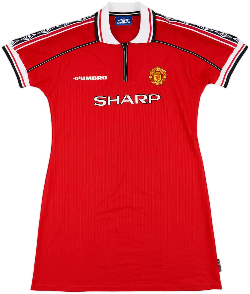 1998-00 Manchester United Home Dress - 9/10 - (Women's L)