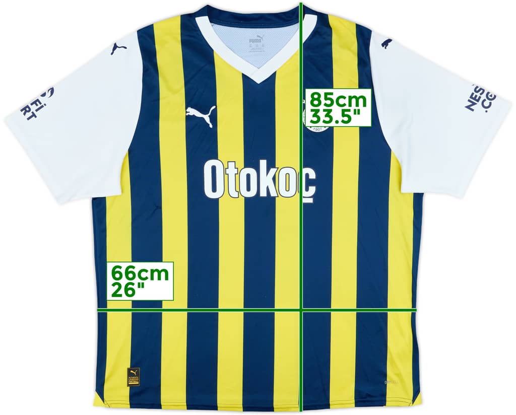 2023-24 Fenerbahce Home Shirt - 8/10 - (XXL)