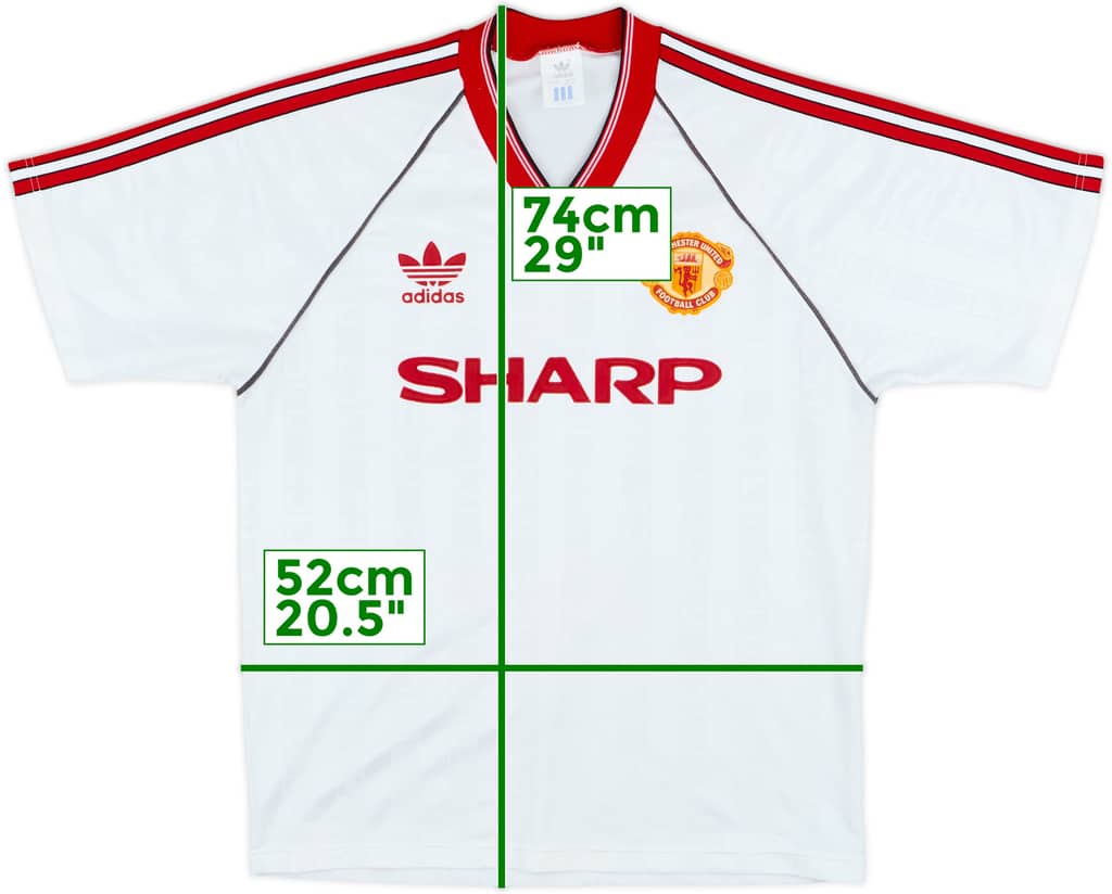 1988-90 Manchester United Away Shirt - 8/10 - (L)