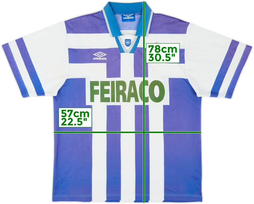 1994-97 Deportivo de La Coruna Home Shirt - 5/10 - (XL)
