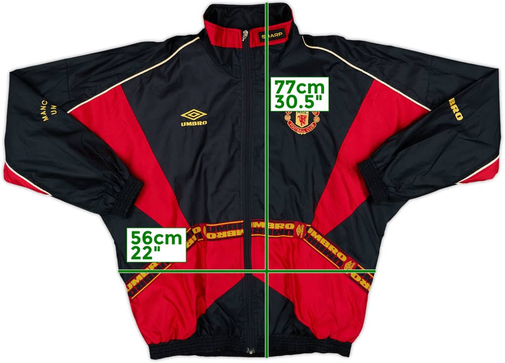 1996-97 Manchester United Umbro Track Jacket - 9/10 - (M)
