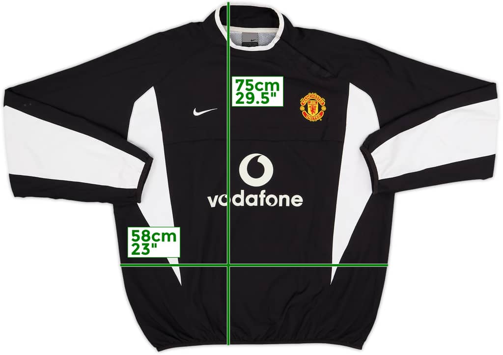 2002-03 Manchester United Nike Track Jacket - 8/10 - (M)