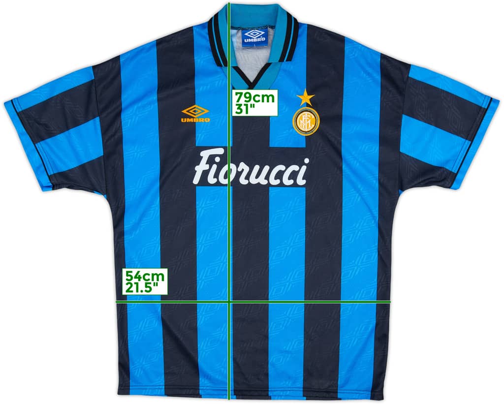 1994-95 Inter Milan Home Shirt - 8/10 - (L)