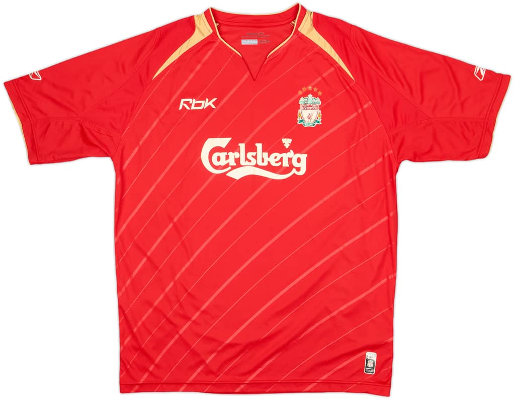 2005-06 Liverpool CL Home Shirt - 7/10 - (L)