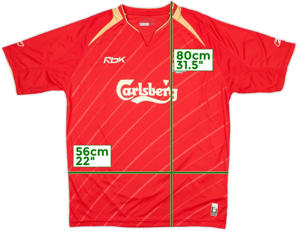 2005-06 Liverpool CL Home Shirt - 7/10 - (L)