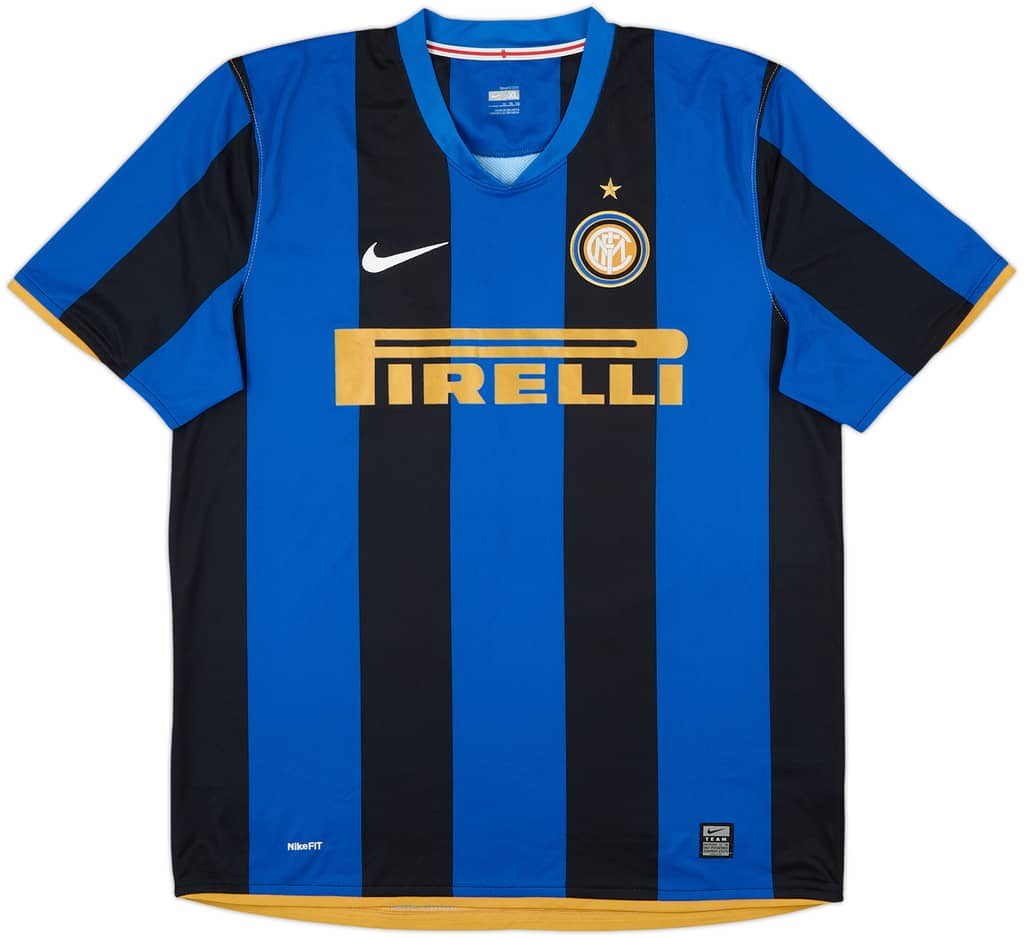 2008-09 Inter Milan Home Shirt - 9/10 - (XL)