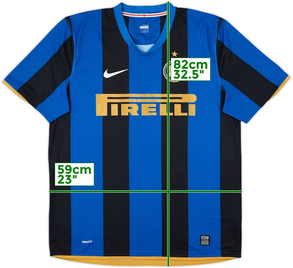 2008-09 Inter Milan Home Shirt - 9/10 - (XL)