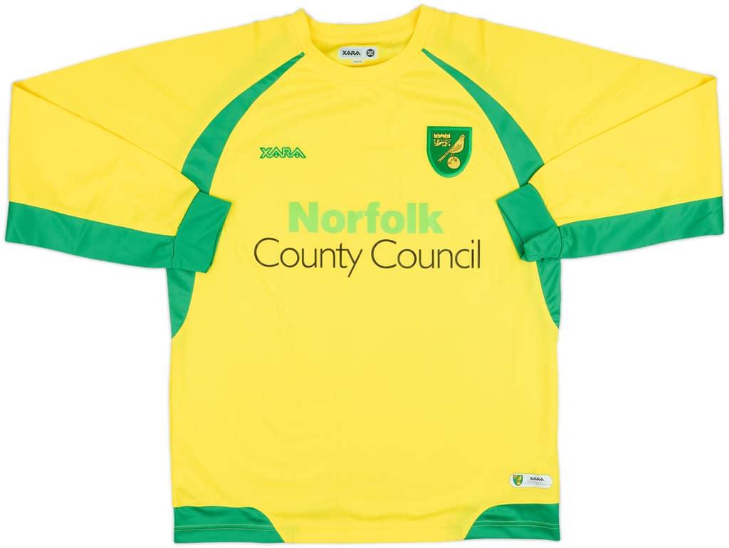 2010-11 Norwich Home L/S Shirt - 10/10 - (M)