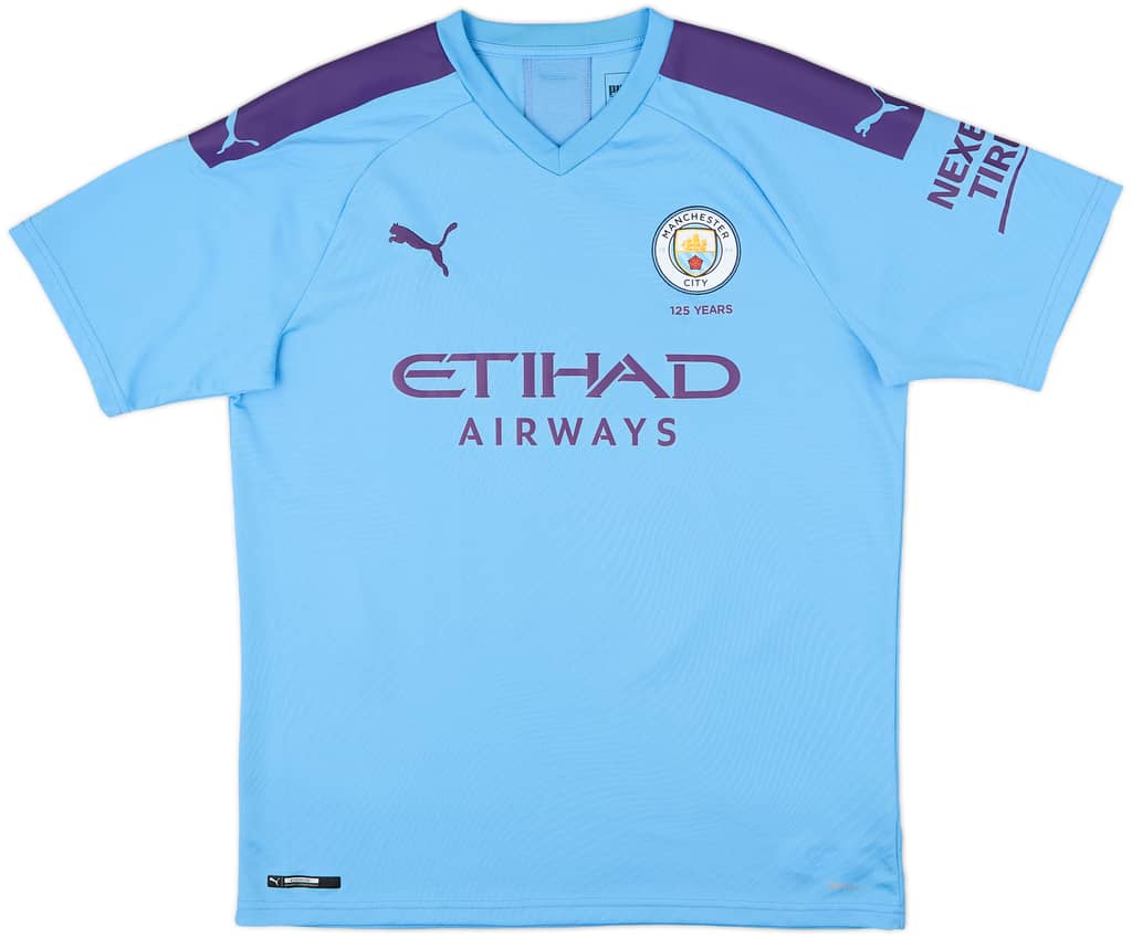 2019-20 Manchester City Home Shirt Kun Aguero #10 - 8/10 - (L)
