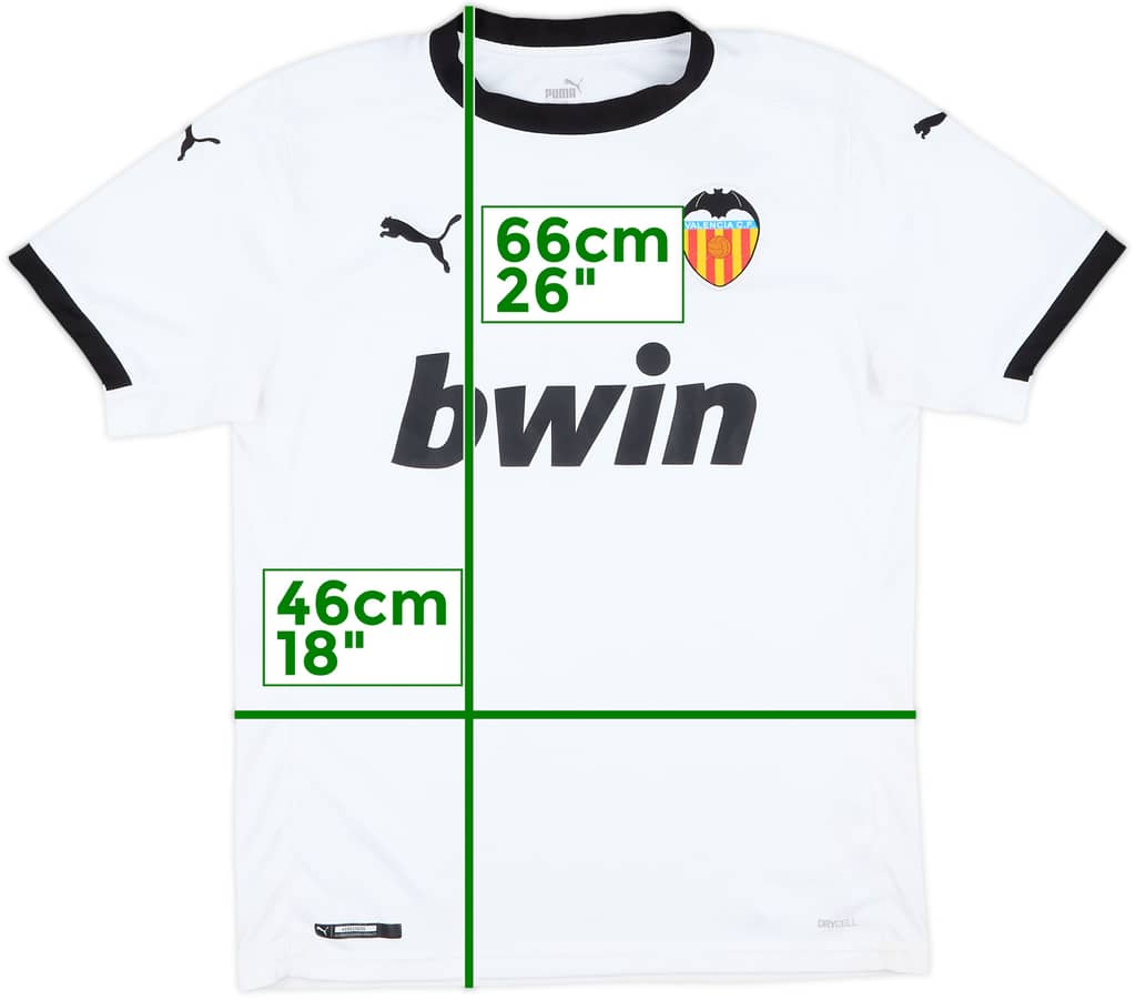 2020-21 Valencia Home Shirt - 5/10 - (S)