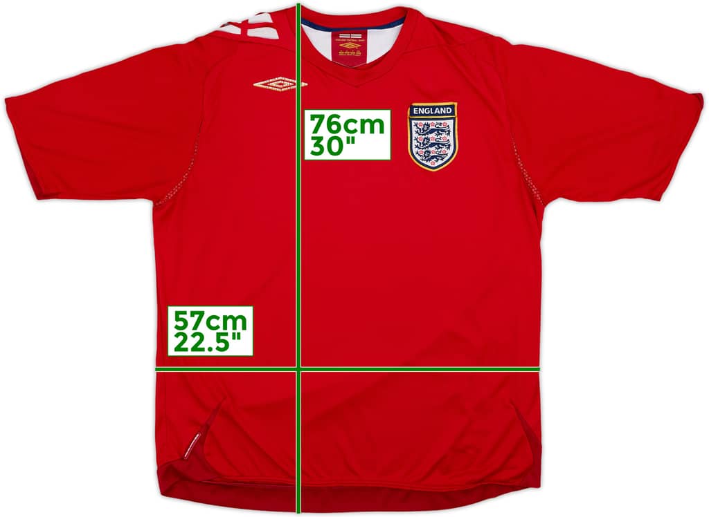 2006-08 England Away Shirt - 4/10 - (XL)