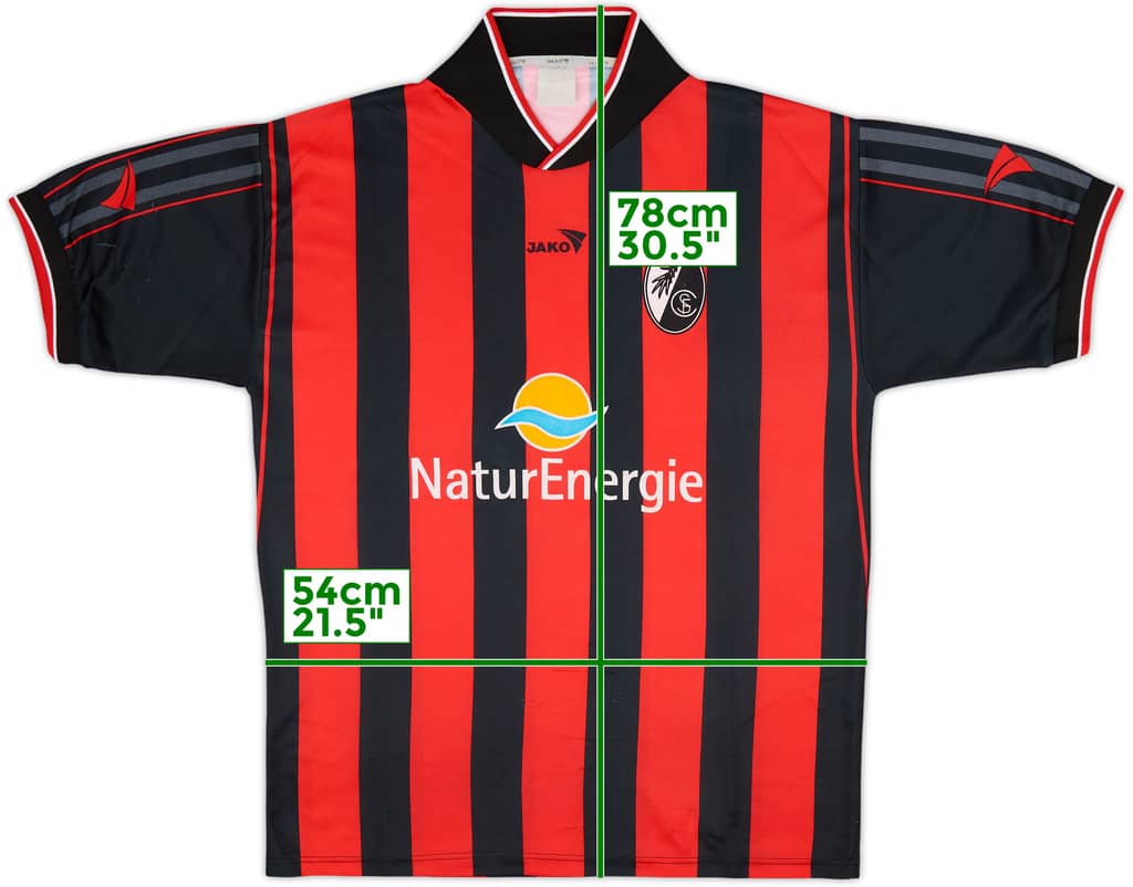 2001-02 Freiburg Home Shirt - 8/10 - (M/L)