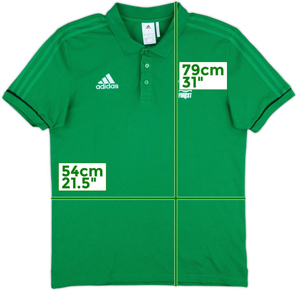 2017-18 Nottingham Forest adidas Polo Shirt - 8/10 - (L)