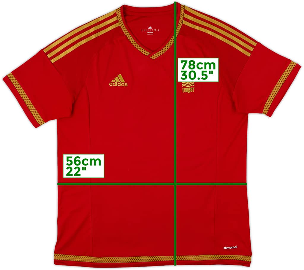 2015-16 Nottingham Forest Home Shirt - 9/10 - (L)