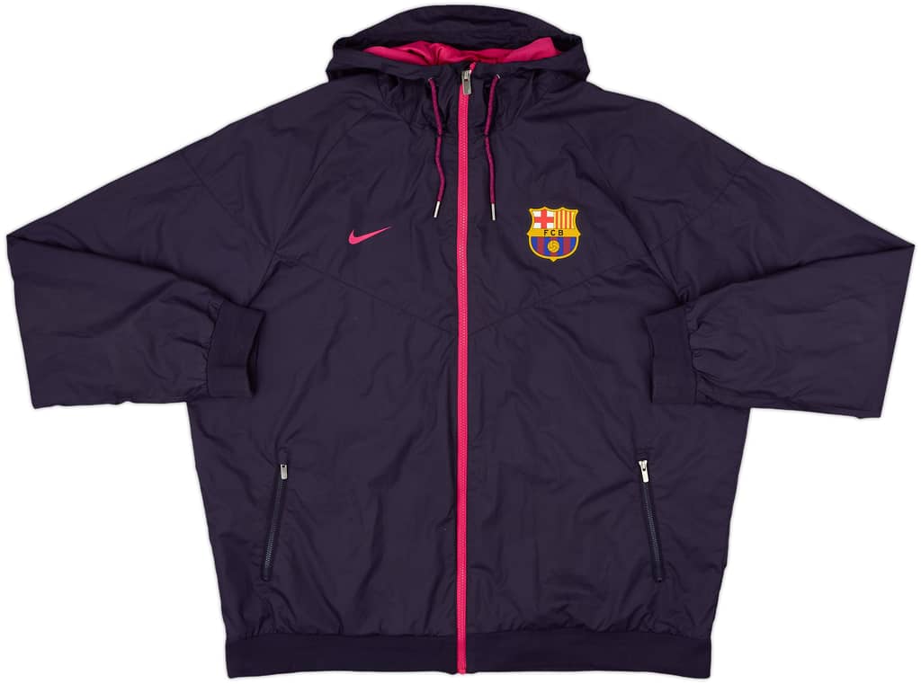 2016-17 Barcelona Nike Hooded Track Jacket - 8/10 - (XXL)