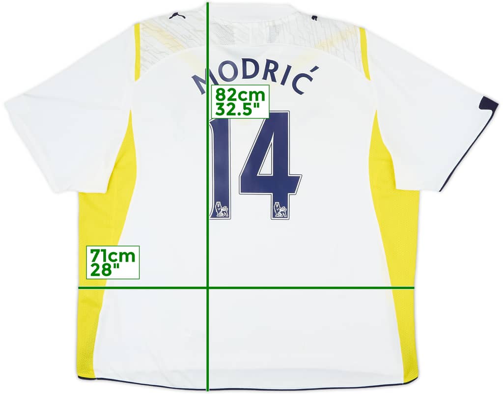 2009-10 Tottenham Home Shirt Modric #14 - 8/10 - (3XL)