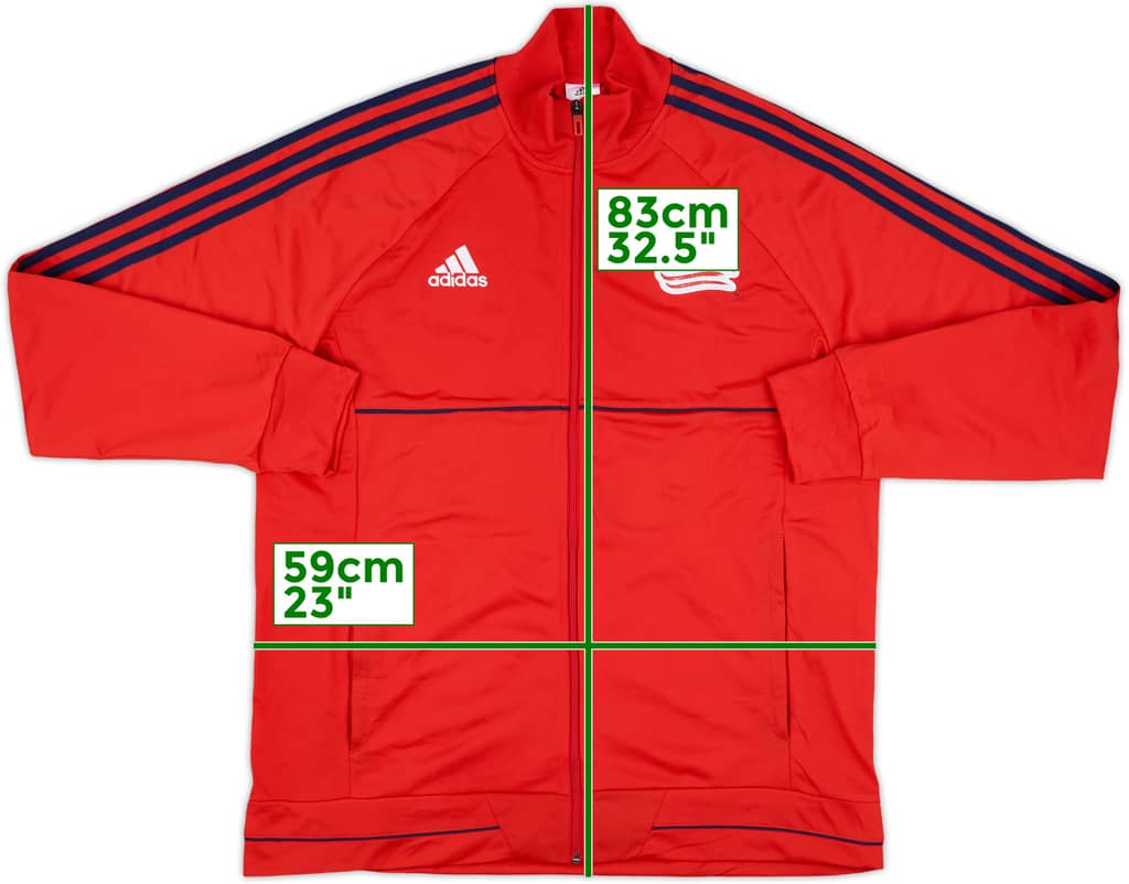 2016-17 New England Revolution adidas Track Jacket - 8/10 - (XL)