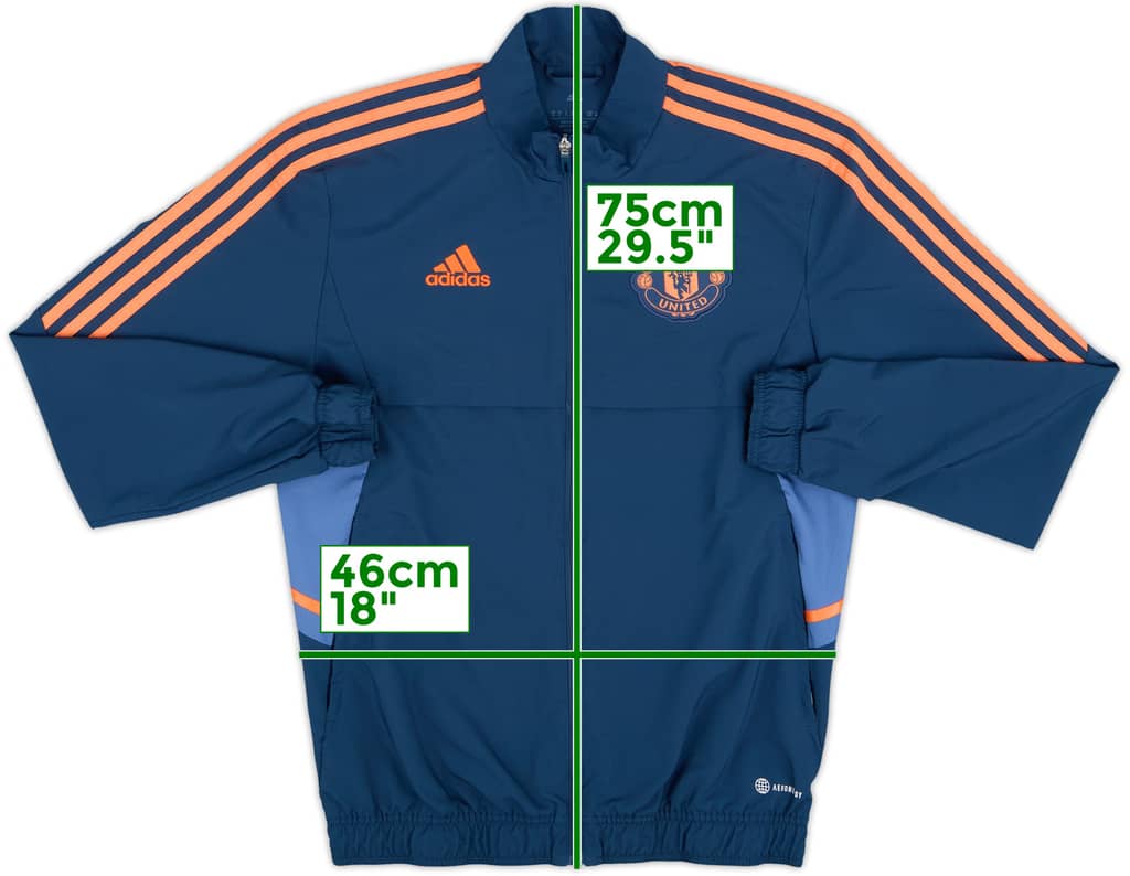 2022-23 Manchester United adidas Track Jacket - 8/10 - (S)
