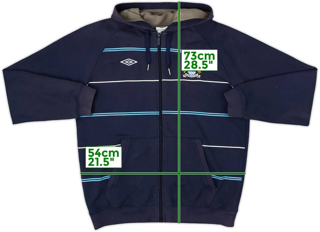 2012-13 Manchester City Umbro Hooded Track Jacket - 5/10 - (L)
