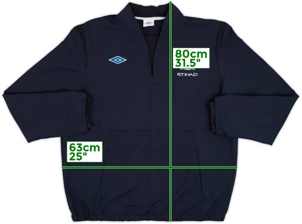 2010-11 Manchester City Umbro Drill Top - 9/10 - (XXL)
