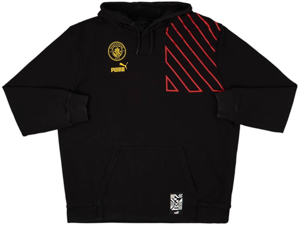 2022-23 Manchester City Puma Hooded Top - 8/10 - (XXL)