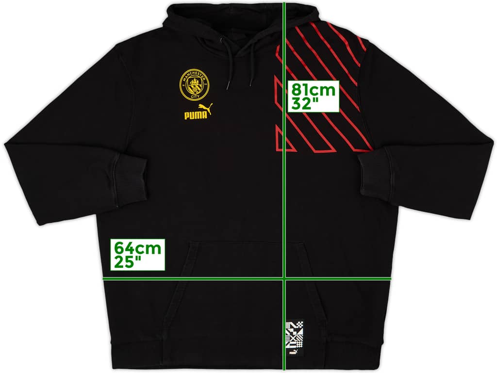 2022-23 Manchester City Puma Hooded Top - 8/10 - (XXL)
