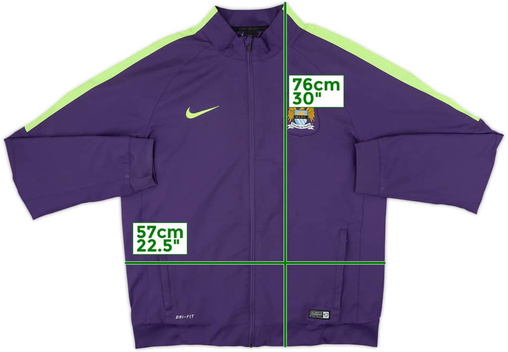 2014-15 Manchester City Nike Track Jacket - 8/10 - (L)