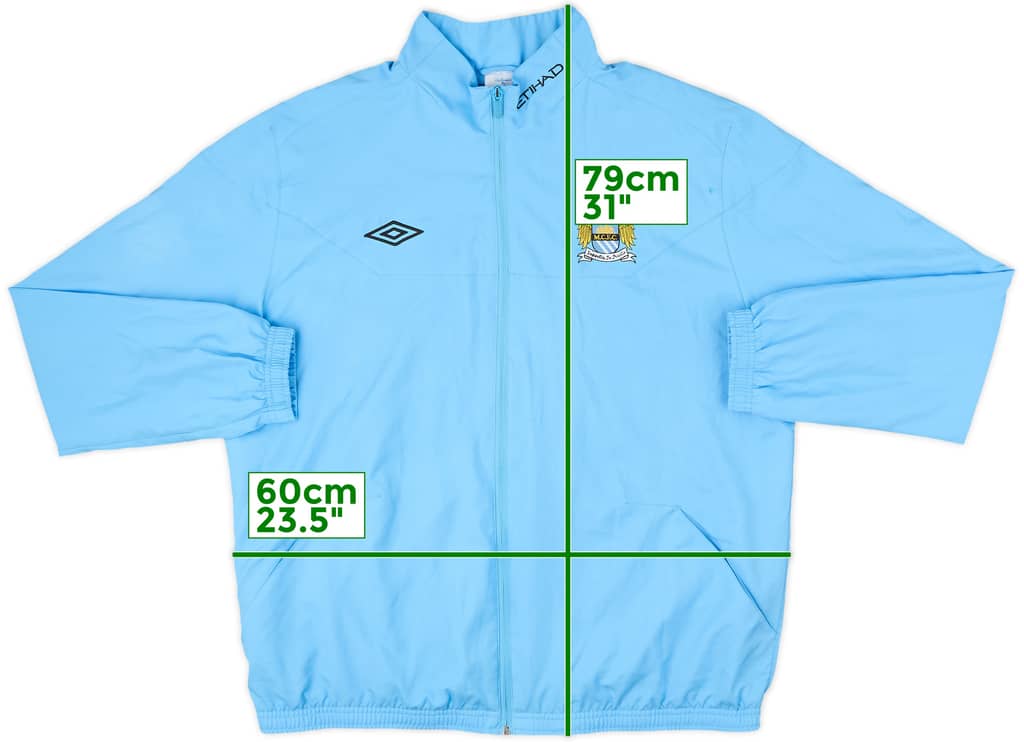 2010-11 Manchester City Umbro Track Jacket - 7/10 - (XL)