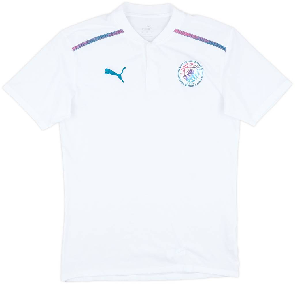 2021-22 Manchester City Puma Cotton Tee - 8/10 - (M)