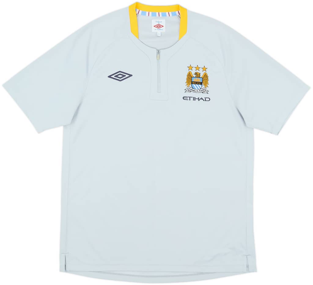 2010-11 Manchester City Umbro 1/4 Zip Training Shirt - 10/10 - (L)