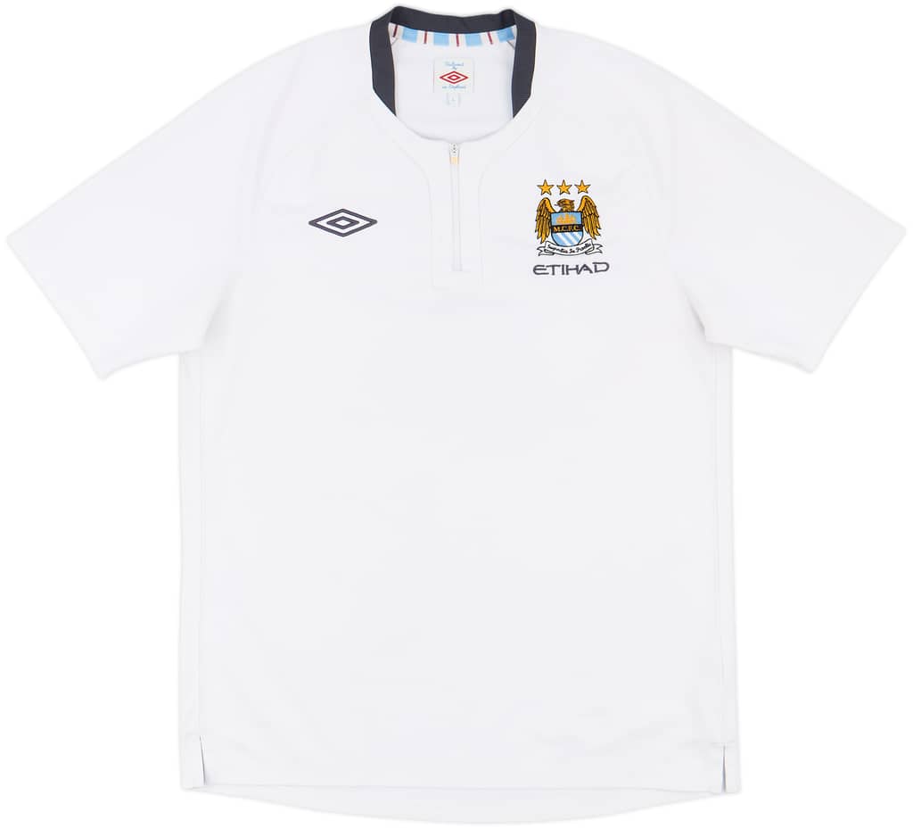 2010-11 Manchester City Umbro 1/4 Zip Training Shirt - 8/10 - (L)
