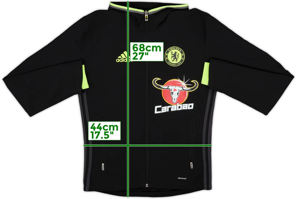 2014-15 Chelsea adidas Hooded Track Jacket - 10/10 - (XS)