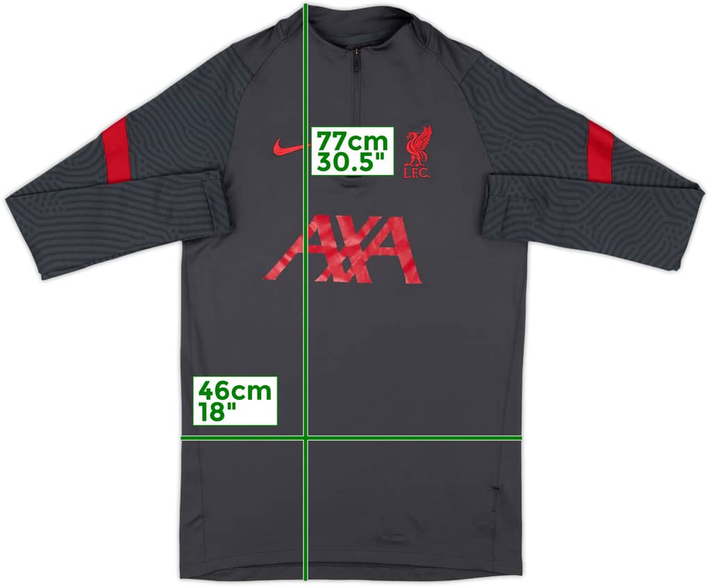 2020-21 Liverpool Nike 1/4 Zip Drill Top - 8/10 - (S)