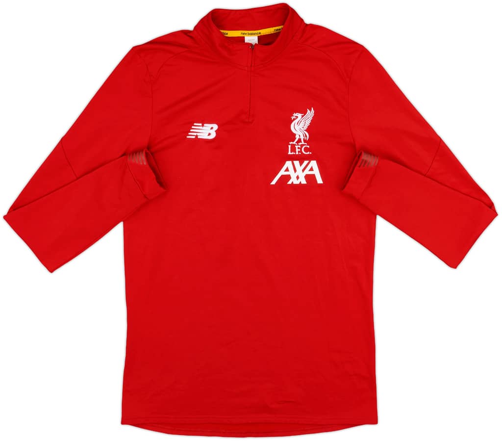 2019-20 Liverpool New Balance 1/4 Zip Drill Top - 10/10 - (S)