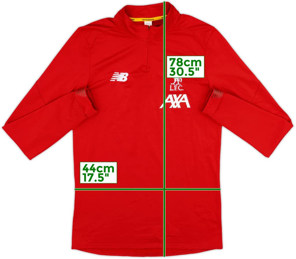 2019-20 Liverpool New Balance 1/4 Zip Drill Top - 10/10 - (S)