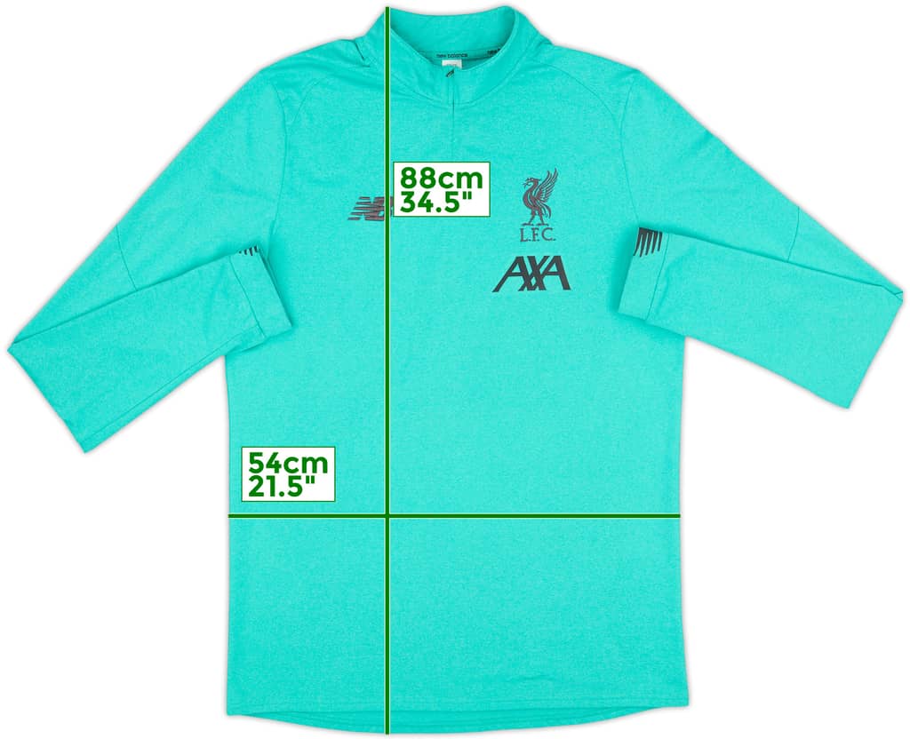 2019-20 Liverpool New Balance 1/4 Zip Drill Top - 8/10 - (XL)