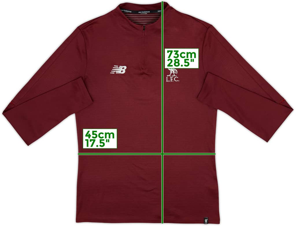 2017-18 Liverpool New Balance 1/4 Zip Drill Top - 8/10 - (M)
