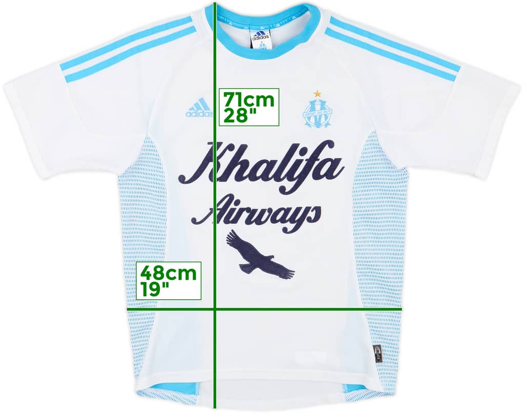 2002-03 Olympique Marseille Home Shirt - 9/10 - (S)