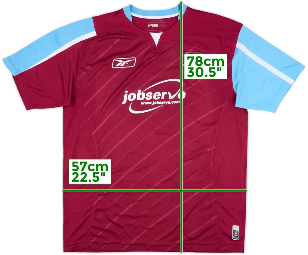 2005-07 West Ham Home Shirt - 7/10 - (L)