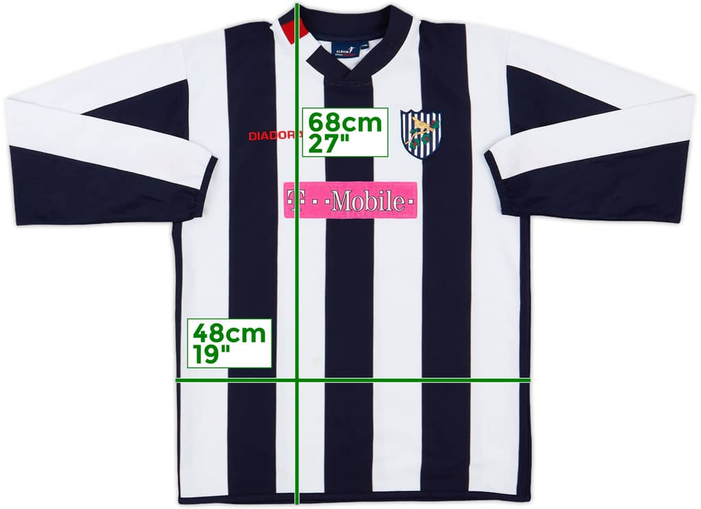 2004-05 West Brom Home L/S Shirt - 6/10 - (Y)