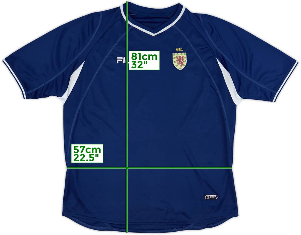 2000-02 Scotland Home Shirt - 6/10 - (XL)
