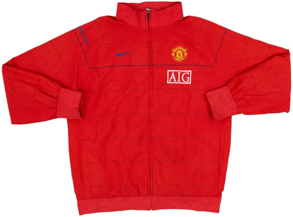 2008-09 Manchester United Nike Track Jacket - 8/10 - (XL.Boys)