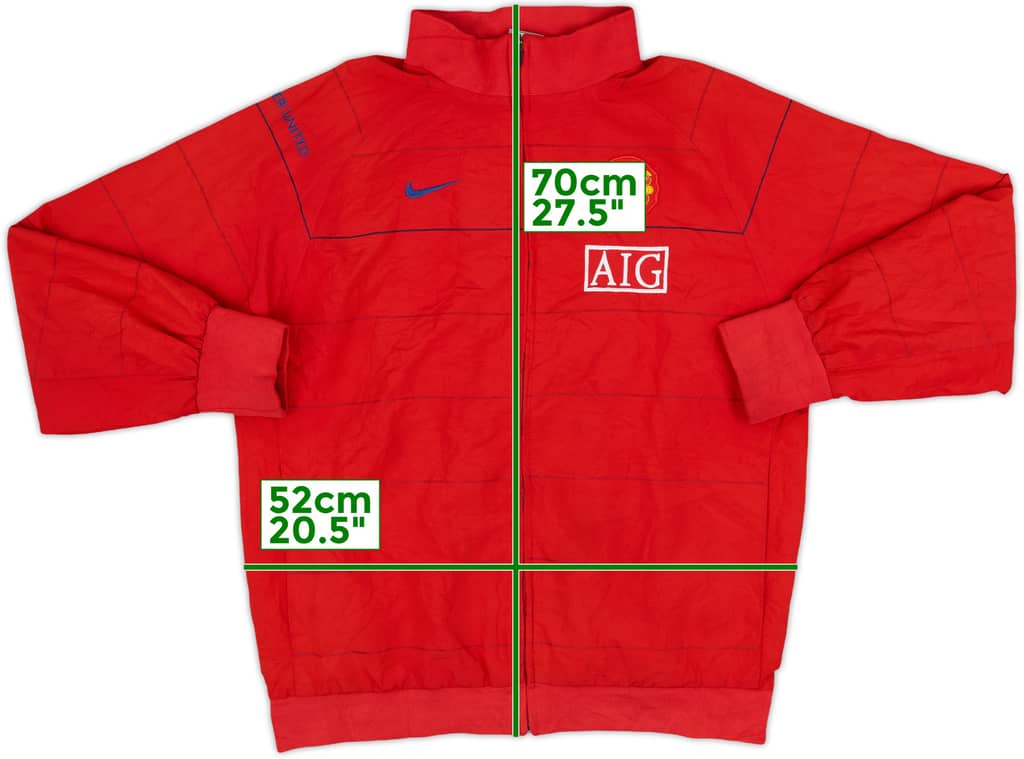 2008-09 Manchester United Nike Track Jacket - 8/10 - (XL.Boys)