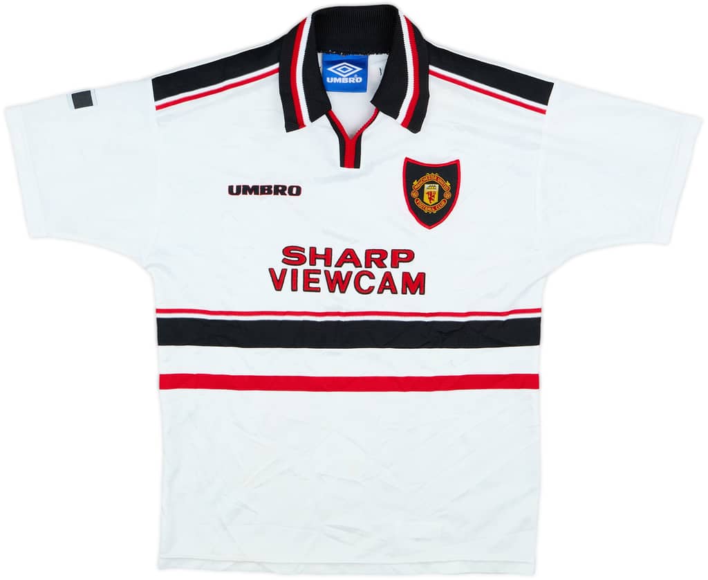 1997-99 Manchester United Away Shirt - 8/10 - (L.Boys)