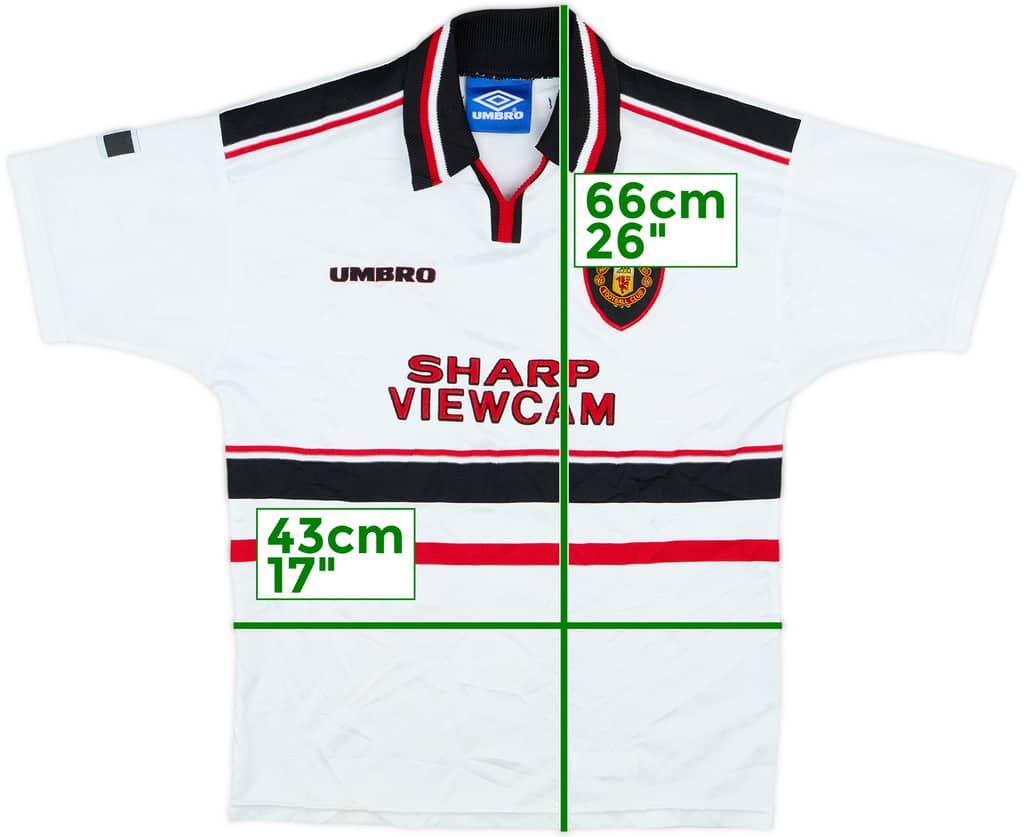 1997-99 Manchester United Away Shirt - 8/10 - (L.Boys)
