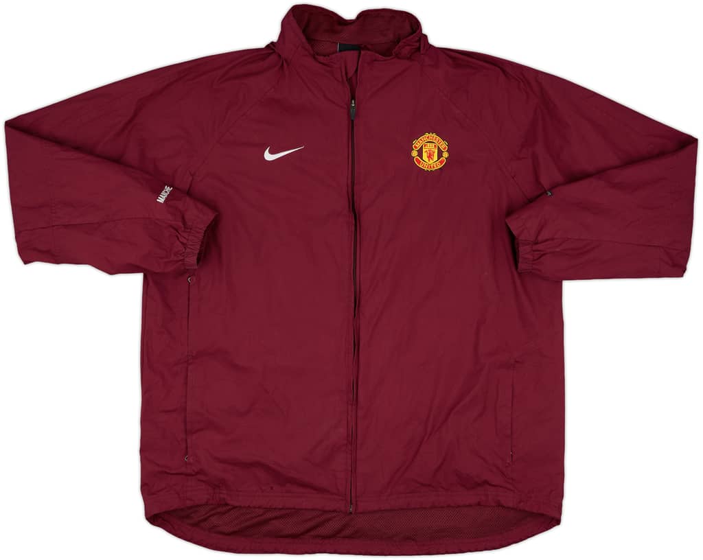 2004-05 Manchester United Nike Hooded Rain Jacket - 8/10 - (XL)