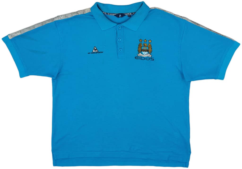 1999-00 Manchester City Le Coq Sportif Polo Shirt - 6/10 - (L)