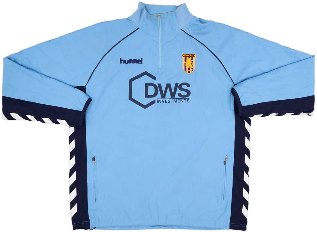 2005-06 Aston Villa Hummel 1/4 Zip Track Jacket - 6/10 - (L)